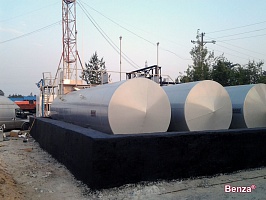 Установка резервуаров АЗС, предварительно изготовленных на нашем производстве, г. Пенза, ул. Егорова, д. 3